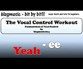 Singing Lessons Tool - Vocal Warm Up Exercise for Improving Pitch Control