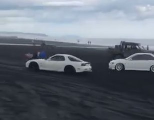 Man Knocked Down by Hoon Driver at New Zealand Beach