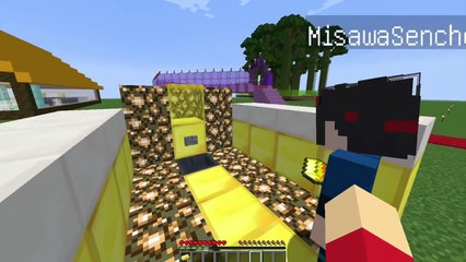 【マインクラフト】ポケモンステージで大乱闘！？ガチャガチャで出たアイテムでPVPガチバトル！