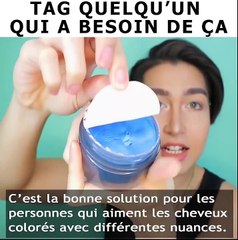 Cire de teinture capillaire temporaire