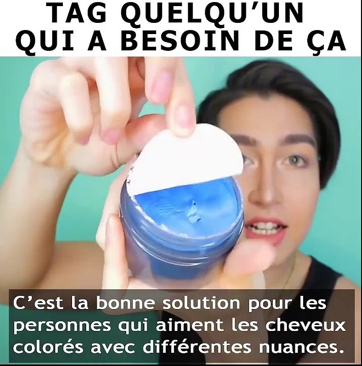 Cire de teinture capillaire temporaire