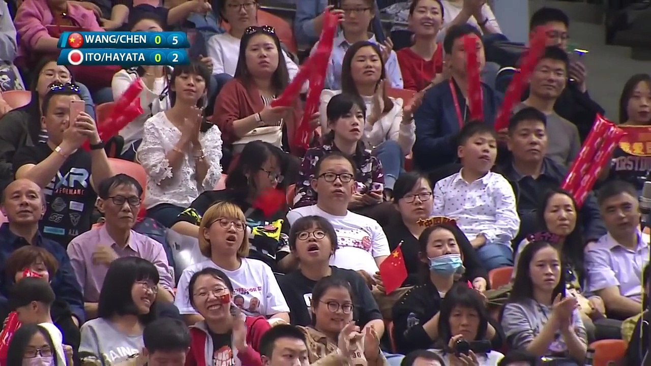 2017 Asian Championships WW SF ITO Mima HAYATA Hina WANG Manyu CHEN Ke(CHN)