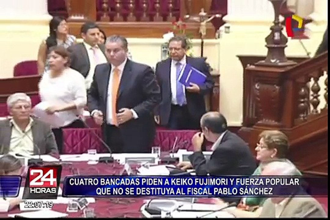 Bancadas piden a Keiko Fujimori renunciar a su intención de destituir a Pablo Sánchez