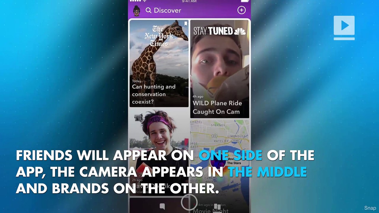 Snapchat debuts redesigned app that splits friends and brands
