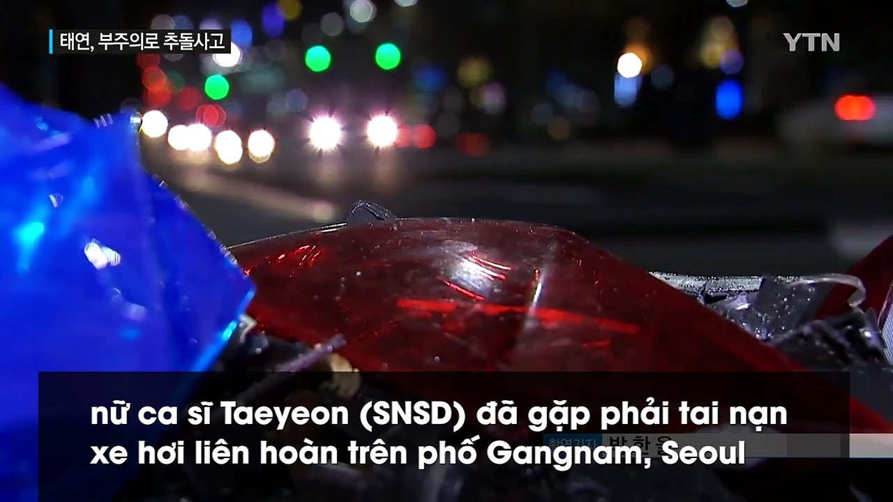 CCTV tiết lộ video ghi lại vụ tai nạn xe liên hoàn của Taeyeon với nhiều ghi vấn