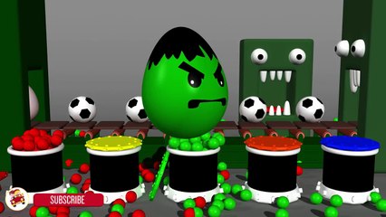 Learn Colors With Surprise Eggs Soccer Balls for Children- Colors Balls and Monster Kinder Surprise-odE4Hdhfo9s