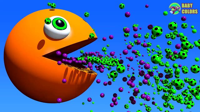 ⚽ Learn Colors With 3D Soccer Ball Truck Cars shape and Pacman For Kids Babies Toddlers-2_b8D6Jy6X0