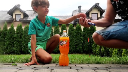 BIG Water Bottle Flip Challenge - Fanta, Coca-Cola, Sprite-4JVfrFsOSss