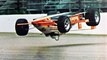 Pancho Carter huge airborne crash and slide at Indy 500 (May 3, 1987) VIDEO & ALL PICS