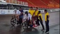 Que Sprint de Mariana Pajon 1er Entreno Oficial Ciclismo en Pista con Colombia-wAbJoYjdanE