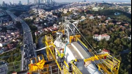 165 Metrede Nefes Kesen Çalışma Havadan Görüntülendi