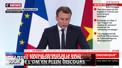 Quand Emmanuel Macron évoque son amour de l’OM en plein discours en Afrique (Vidéo)