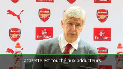 14e j. - Wenger : "Lacazette indisponible contre Manchester United"