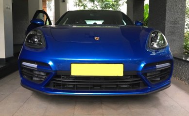 Actor Dulquer Salmaan's Brand New Porsche Panamera Turbo