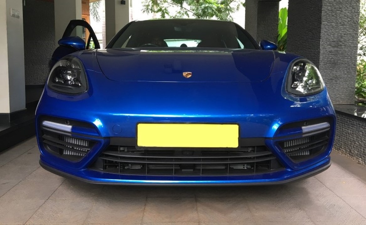 Actor Dulquer Salmaan's Brand New Porsche Panamera Turbo