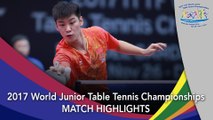2017 World Junior Championships Highlights: Xue Fei vs Yuto Kizukuri (Team Final)