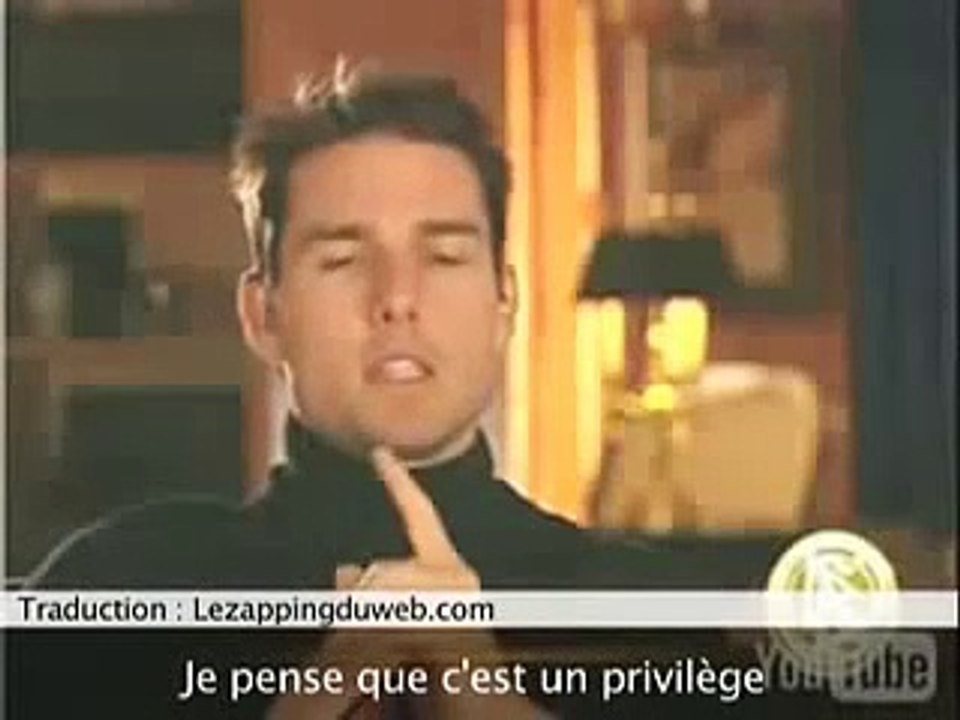 Tom Cruise regardez sa vidéo interdite secte scientologie