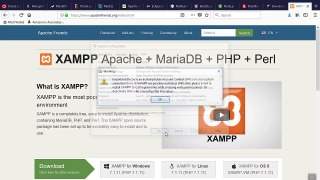 How to Download & Install XAMPP Apache + MariaDB + PHP + Perl in Windows 10 Fall Creator Update
