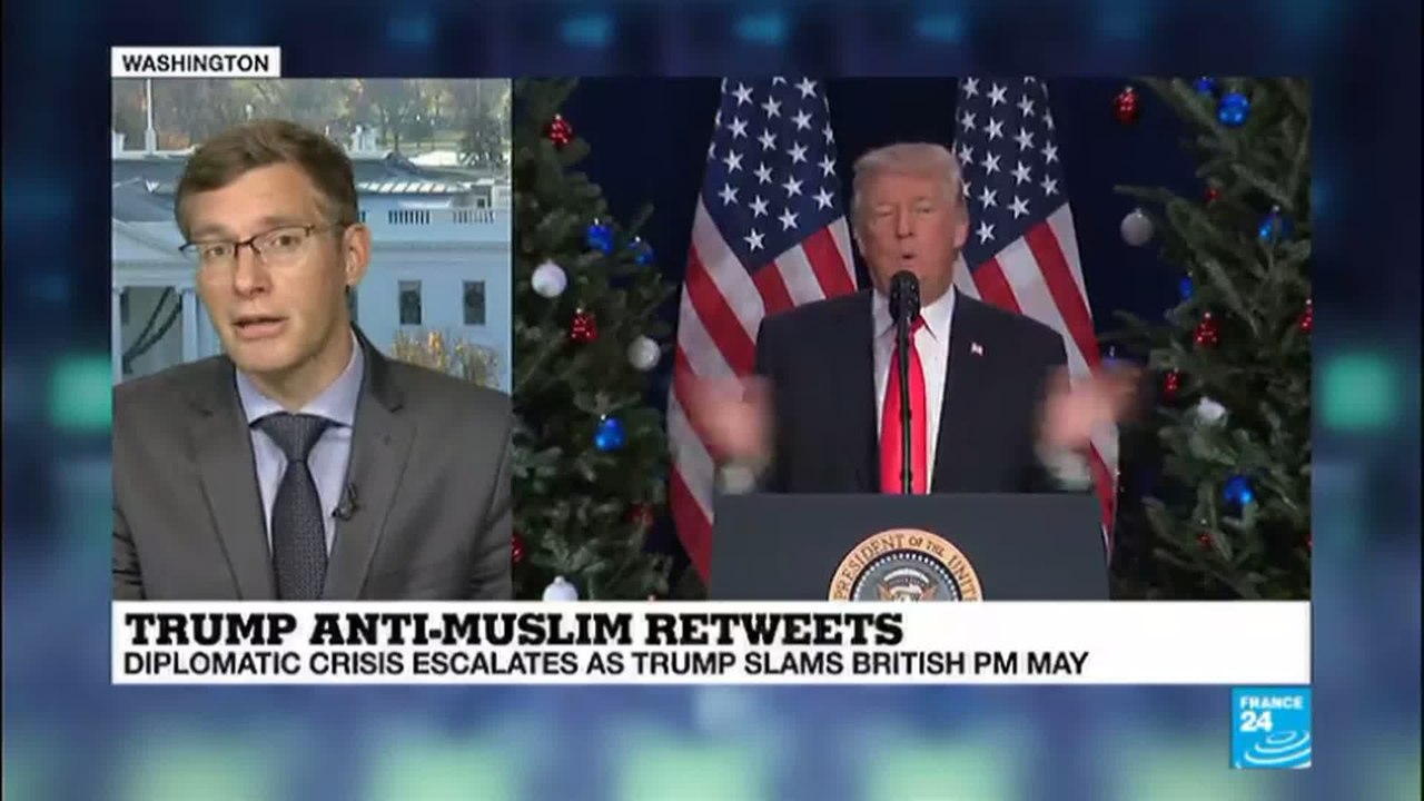 US - Diplomatic crisis escalates as Trump slams Theresa May after anti-Muslim retweets