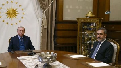 Cumhurbaşkanı Erdoğan, MİT Müsteşarı Fidan'ı Kabul Etti