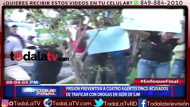 Prisión preventiva a cuatro agentes DNCD acusados de traficar con drogas en sede de SFM-CDN-Video