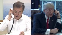 문재인 대통령-트럼프 대통령 1시간 통화...북핵 공조 재확인 / YTN