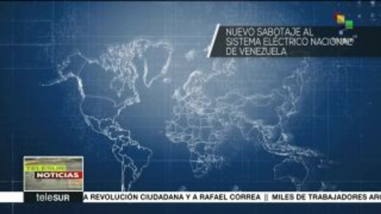 Ministro venezolano denuncia nuevo sabotaje al sistema eléctrico
