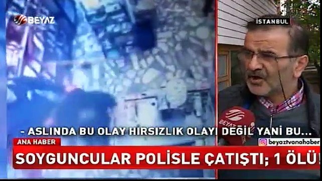 Marketi soydular polisle çatıştılar