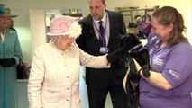 The Queen gifted flowers by trained canine