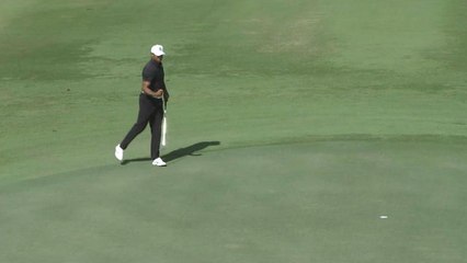 Golf - Hero World Challenge - Tiger Woods sauve le par sur le trou n°4 !