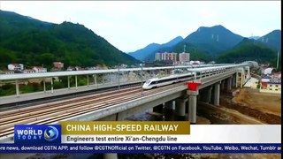 Engineers test entire Xi'an-Chengdu line