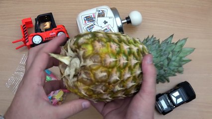 EXPERIMENT HYDRAULIC PRESS 100 TON vs PINEAPPLE