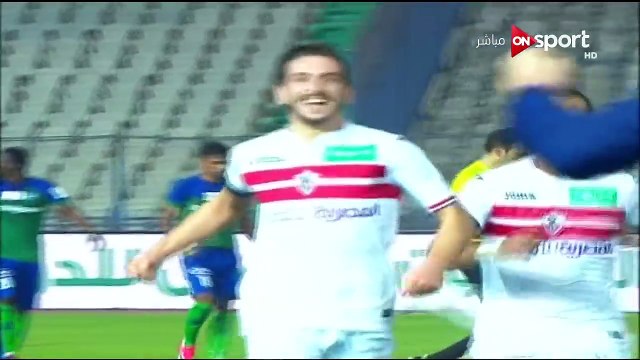 إنفعال حازم إمام على الفرحة الهستيرية للاعبي الزمالك بهدف التعادل مع المقاصة يابني احنا الزمالك!