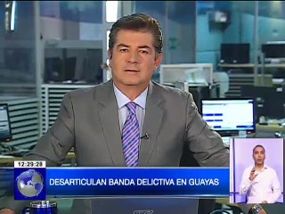 Desarticulan banda delictiva en Guayas