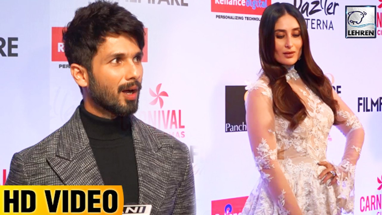 Shahid Kapoor STARING At Kareena Kapoor On Red Carpet