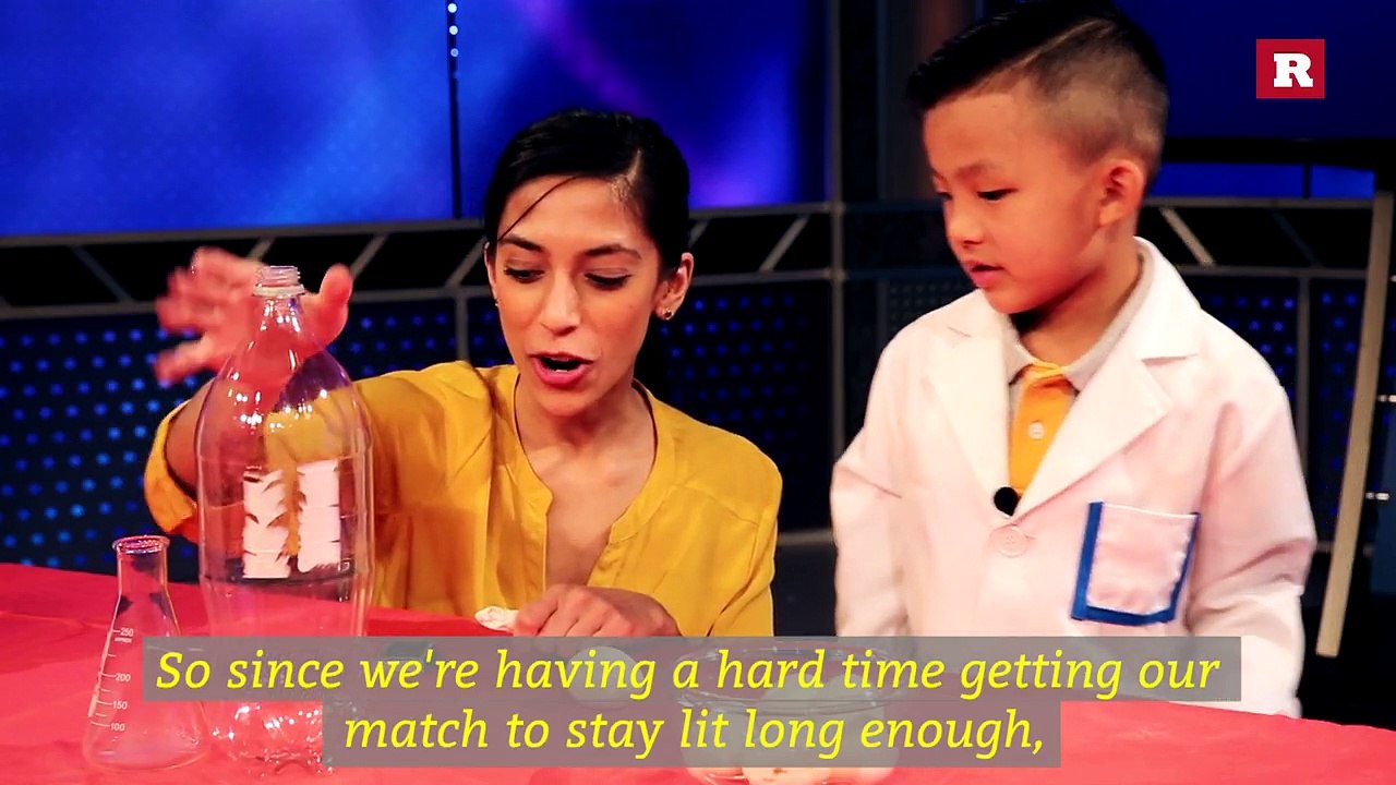 Anson Wong, boy genius, demonstrates egg in a bottle experiment | Anson's Answers