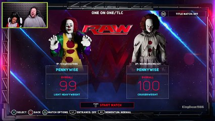 NEW PENNYWISE vs OLD PENNYWISE | WWE 2K18 Gameplay