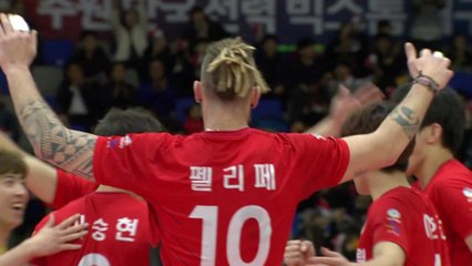'펠리페 21점' 한전, OK저축은행 꺾고 2연승 / YTN