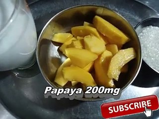 papaya milk shake recipe