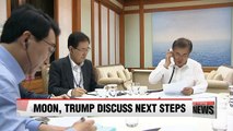 Moon, Trump discuss next steps to respond to N. Korea's latest provocation