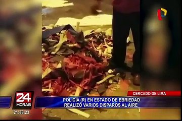 Sancionarán a policía que realizó disparos al aire aparentemente ebrio