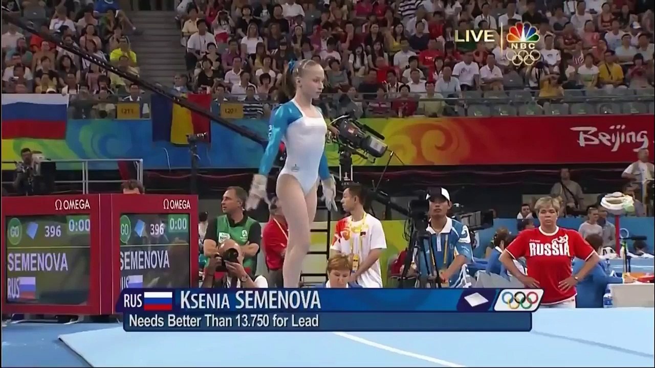 2 gymnasts that used the same floor music- 'Puttin On The Ritz' ( Semenova and Maloney)-kE0XS0Qq5Lg
