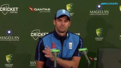 Ashes 2017 - James Anderson Press Conference - Australia vs England 2nd Test