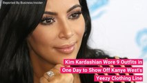 Kim Kardashian Wore 9 Outfits in One Day to Show Off Kanye West's Yeezy Clothing Line