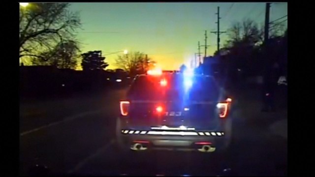 Dashcam footage shows suspected drunk driver crashing into stopped police car in Ohio