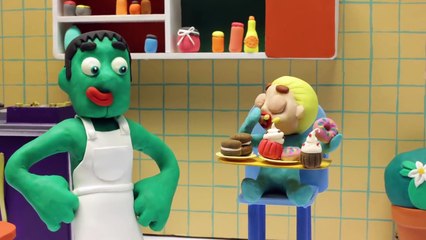 THE ELSA´S GUMMY BIG ROOM  Frozen Play Doh Cartoon Stop Motion-pGMrJxOh27s