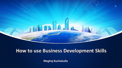 Meghaj Kuchakulla : Importance of Project Management Skills for a Businessman