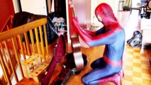 Spiderman Vs Venom - Real Life Superhero Guitar Battle! | Superheroes | Spiderman | Superman | Frozen Elsa | Joker