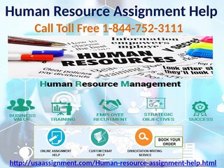 Human Resource Assignment Help Toll Free 1-844-752-3111