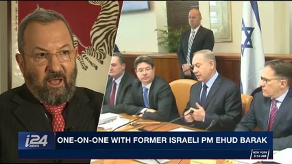 i24NEWS DESK | One-on-one with former Israeli PM Ehud Barak |  Friday, December 1st 2017